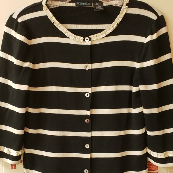 Sweater Lace Cardigan - Picture 1 of 6